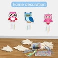 thumbnail image 2 of 16 Pcs Valentine's Day Owl Wind Chime Kits for Kids, Make Your Own Owl Wind Chime DIY Coloring Paint Owl Wooden Arts and Crafts Birthday Gifts for Girls Boys Valentine's Day Crafts, 2 of 8