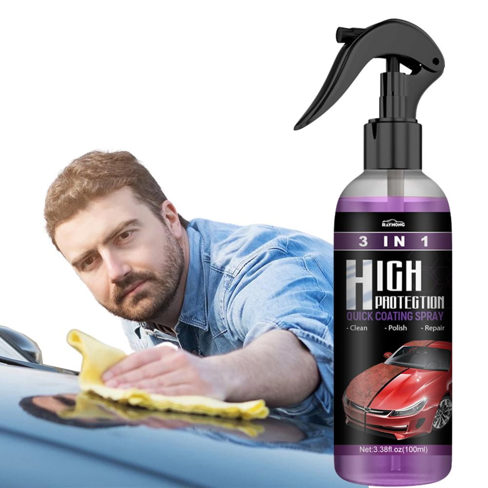 Tyghbn Car Coating Spray, 3 in 1 High Protection Quick Car Coating Spray, Ceramic Car Coating Spray, Nano Coating Pro Spray for Cars, Quick Repair