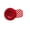 Red, variant on Statement Side Barrette with Retro Button Detail, Striped Hair Clip for Teens and Adults, School Look Accent, 1 Piece
