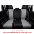 thumbnail image 7 of EKR Custom Fit CRV Car Seat Cover for 2023-2026 Honda CR-V EX, EX-L, LX & 2023-2025 Sport, Sport Touring & 2023-2026 CRV Hybrid Sport, Sport Touring, Sport-L-Waterproof faux Leather(m456 Black/Gray), 7 of 7