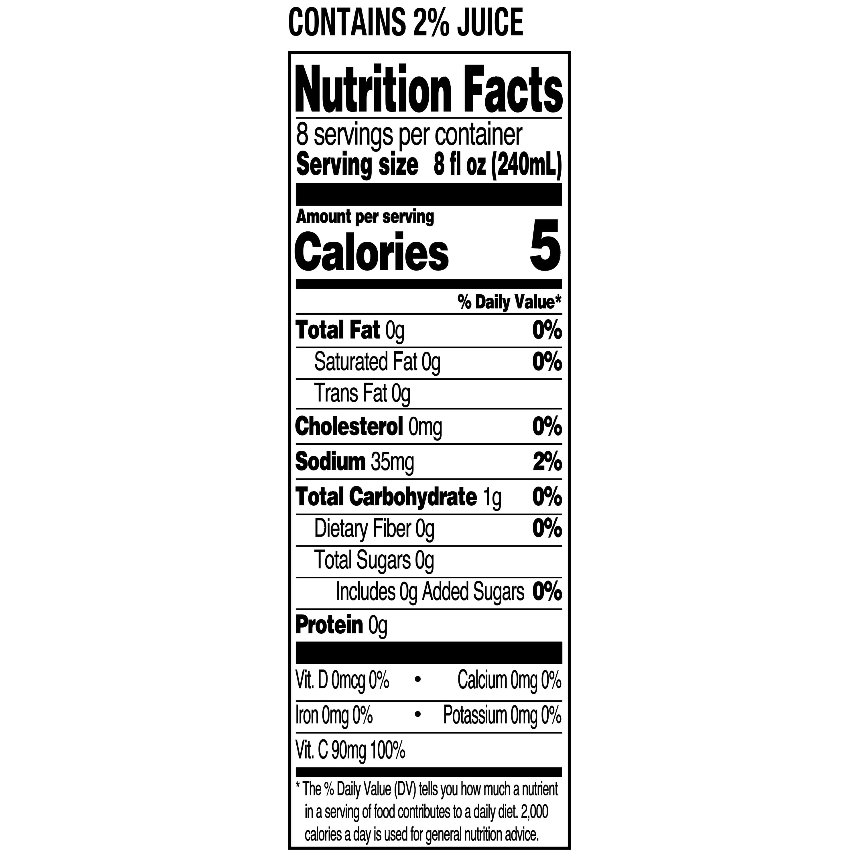 Great Value Zero Sugar Pineapple Passionfruit Juice, 64 fl oz