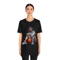 thumbnail image 3 of Vintage Candy's Love & Basketball Graphic Womans Crewneck TShirt, 3 of 7