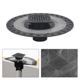 thumbnail image 2 of Uni-Green 4" Matte Black Stainless Steel Shower Drain Kit, ABS Base and Flange Compatible with Schluter Shower Pan for 2/3 Inch Pipe, 2 of 9