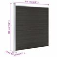 thumbnail image 4 of vidaXL Fence Panel WPC 175x186 cm Black, 4 of 5