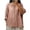 Orange 3/4 Sleeve Tops, variant on Htigea Women's Chinese Style T-Shirts 3/4 Sleeve Embroidered Tops Casual Loose Fit Tee for Vacation & Everyday Beige L