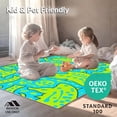 thumbnail image 4 of ODIKA 3'x5' Machine Washable Non-Slip Area Rug, Charming Reptile Friend Cartoon Splash Design High Traffic Rug, Blue, 680677, 4 of 5