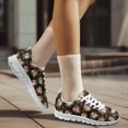 thumbnail image 3 of COEQINE Santa Claus Women Sneakers Christmas Holly Candy Cane Running Athletic Shoes Anti-Slip White Sole Tennis Footwear for Travel Soft Training Shoes Mens Footwear, 3 of 7