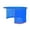 Blue 25 without zipp, variant on High Visibility Adjustable Sun Cover for Helmet Hat Lightweight Polyester Construction 4 Color