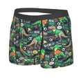 thumbnail image 5 of Goofa Dinosaur Plays Soccer Printed Men's Boxer Briefs Underwear, Moisture-Wicking Underwear, Trunk,Soft and Breathable Cotton Underwear-X-Large, 5 of 9