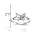 thumbnail image 3 of 10K White Gold Ring Band Themed BUTTERFLY, Size 9, 3 of 5