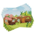 thumbnail image 1 of Ambesonne Tree Place Mats Set of 4, Worms in Wooden Tree, Standard Size, Apple Green Chocolate, 1 of 6