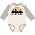 thumbnail image 3 of Inktastic Atlanta Georgia Skyline Vintage Boys or Girls Long Sleeve Baby Bodysuit, 3 of 5