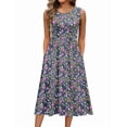 thumbnail image 1 of Vestido Zeagoo para mujer, casual, sin mangas, primavera-verano, 1 of 6