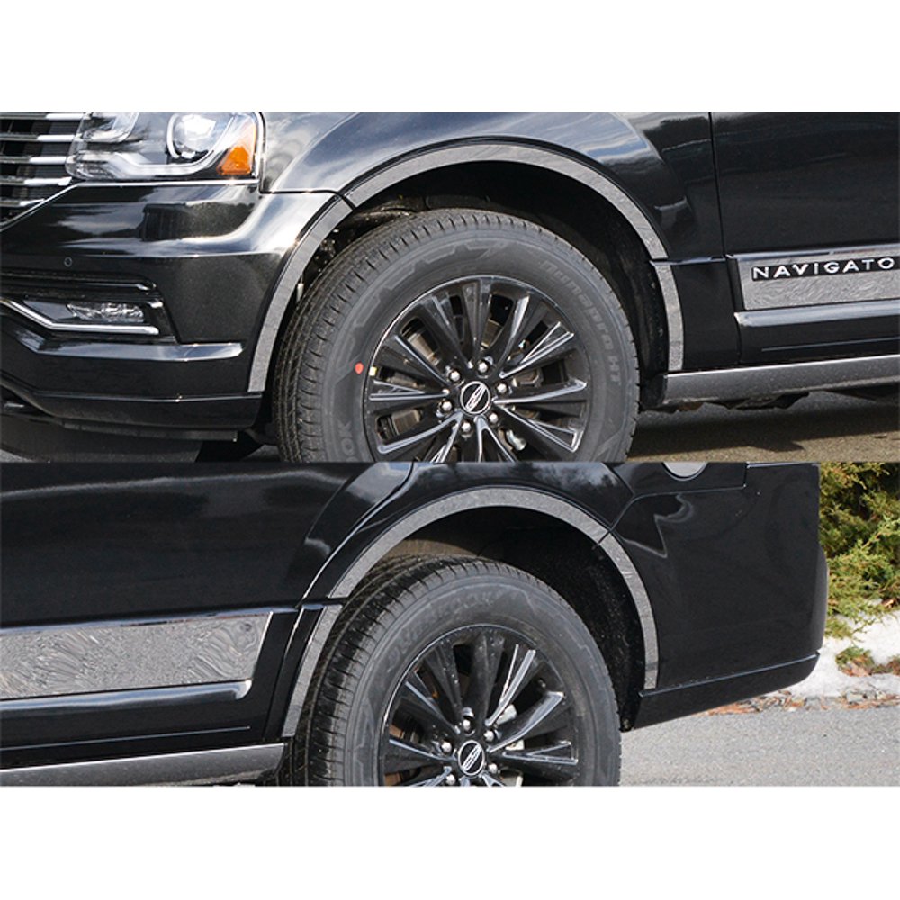 Stainless Steel Wheel Well Trim 12Pc Fits 201517 Lincoln Navigator