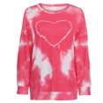 thumbnail image 4 of Sudadera de manga larga con teñido anudado de talla grande para mujer, jersey con cuello redondo, camiseta Fridja  fksj06, 4 of 9