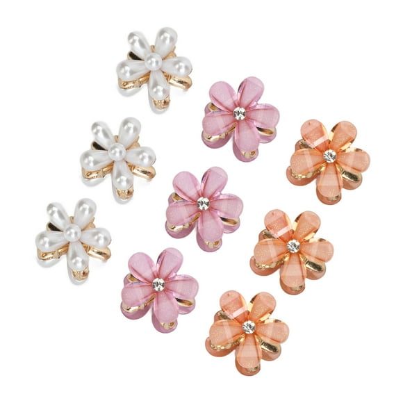Flower Hair Clips, 18pcs Lightweight Exquisite Fixing Hair Flower Hair Claw Clips  for Travel for Girls for Daily