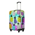 thumbnail image 2 of Easygdp Graffiti Pineapples Double-Sided Printed Elastic Suitcase Protective Cover,Invisible Zipper, Business Trip Luggage Cases,Washable And Resistant To Falling -Small, 2 of 9