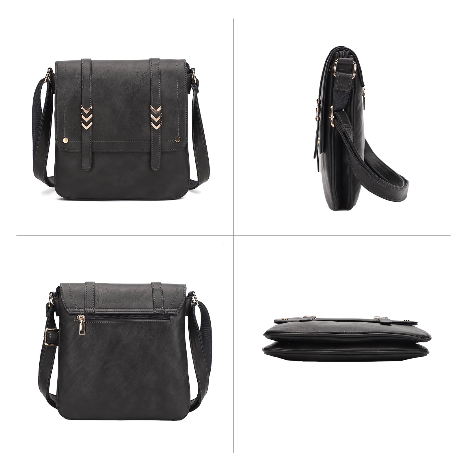 KL928 Crossbody Bags for Women Soft FAUX Leather Wallet Purses Adjustable Strap Medium Shoulder Handbags