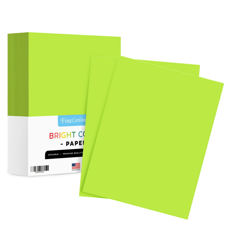 8.5 x 11 Vulcan Green Color Paper Smooth, for School, Office & Home  Supplies, Holiday Crafting, Arts & Crafts, Acid & Lignin Free
