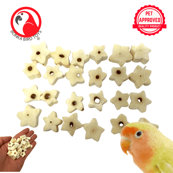 Bonka Bird Toys 2910 Pk24 Tiny Sola Star Chips Foot Talon Craft Part Bird Toys
