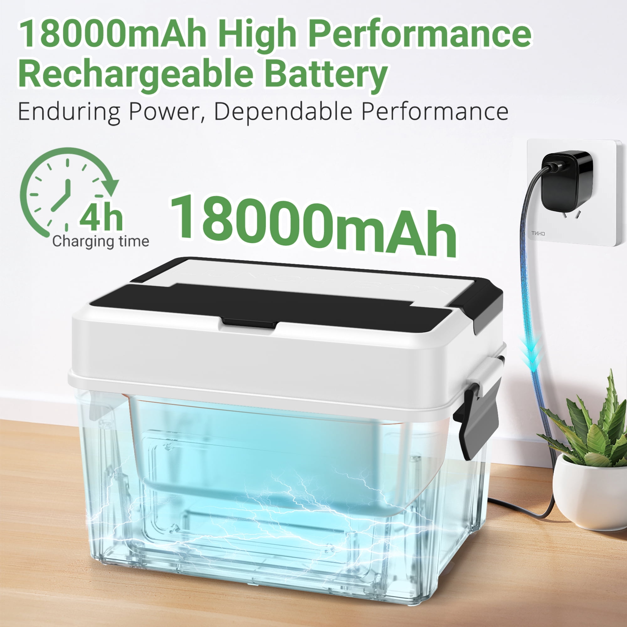 INSMART 6.3-Cup Cordless Electric Lunch Box for Adults, Heated Lunch Box for Men with Scheduled Heating, Portable Car Food Warmer with Utensils, Two-Tier Bag,Dishwasher Safe,Removable Divider（Black）