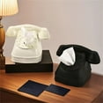 thumbnail image 3 of RYUJNDK Vintage Telephone Design Tissue Box Portable PVC Telephone Styles Tissue Box for Modern Homes and Office Decoration, 3 of 15