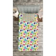 thumbnail image 3 of Ambesonne Colorful Quilted Bedspread Set 2 Pcs, Wild Dinosaur Cartoon, Twin Size, Multicolor, 3 of 3