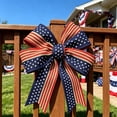 thumbnail image 5 of Patriotic Wired Ribbon 2.5 Inch x 10 Yards Red White Blue Glitter Stripe Ribbon Roll for 4th of July Independence Day Handmade Wreaths Bows Gift Wrapping 1 Roll(C), 5 of 9