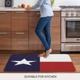 thumbnail image 5 of Blue Red White Texas Flag with Star,Door Mat&nbsp;Indoor Outdoor Entrance,Non Slip Small Rug for Kitchen Bathroom Entryway Rug,Minimalistic Geometric Stripe Washable Doormat Floor Mat 18x30 Inch, 5 of 8