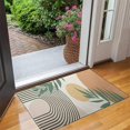thumbnail image 2 of Orange Boho Geometric and Plant Pattern Door Rugs,Washable Non Slip Door Mats Indoor,Decorative Door Mats,Entry Mat Indoor for Entrance,Bedroom,Kitchen,Bathroom,17"x30", 2 of 6