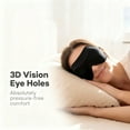 thumbnail image 5 of FACEMOON 100% Blackout Sleep Mask Zero Pressure Ergonomic 3D Design Eyelash Friendly Ultra Soft Comfortable Sleep, 5 of 8