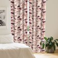 thumbnail image 2 of Ambesonne Nature Vibes Curtains, Wild Dragonfly Moth, Pair of 28"x84", Pale Salmon Dried Rose, 2 of 5