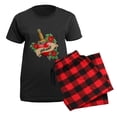 thumbnail image 5 of CafePress - Ireland Tattoo Women's Dark Pajamas - Women's Short Sleeve Print T-Shirt and Pants Dark Cotton Pajama Set, 5 of 7