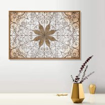 IDEA4WALL Framed Canvas Wall Art for Living Room, Bedroom Flower Pattern Canvas Prints for Modern Home Decoration Ready to Hang