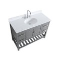 thumbnail image 4 of Design Element Monaco 48" Grey Bathroom Vanity Base Cabinet without Top, 4 of 13
