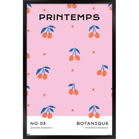 Botanique No 03 Wall Poster, 14.725" x 22.375" Framed