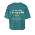 thumbnail image 3 of Women's '47  Teal Chicago Cubs Contemporary Basics Leon City T-Shirt, 3 of 3