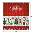 thumbnail image 5 of Shower Curtain for Bathroom Red Green Winter Rustic Tree Merry Xmas Shower Curtains Durable Vintage Bath Curtain Hooks Included,72x72Inch, 5 of 5