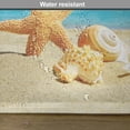thumbnail image 6 of Ambesonne Summer Place Mats Set of 4, Beach Sand with Starfish, Standard Size, Aqua Ivory Mustard, 6 of 6