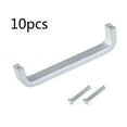 thumbnail image 2 of MLINS 10pcs Aluminum Alloy Kitchen Cupboard Cabinet Drawer Door Knobs Pull Handle (Silver), 2 of 8