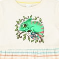 thumbnail image 4 of Inktastic Tiny, Cute Chameleon Girls Baby Dress, 4 of 5