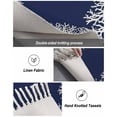 thumbnail image 5 of Coastal Coral Bath Rug 2x3ft Woven Bathroom Entryway Runner Rug,Navy Blue Ocean Marine Nautical Beach Washable Living Room Hallway Bedroom Kitchen Carpet with Tassels,Indoor Outdoor Throw Doormat, 5 of 5