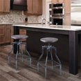 thumbnail image 2 of Hawthorne Collections Tabouret de Bar Ajustable en Métal Transitionnel 33 Pouces Gris, 2 of 5