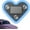 Blue, variant on Solar-powered wireless LED heart-shaped C-pillar neon light, car LED ambient light, IP65 waterproof, switchable modes, suitable for car walls/windows, a romantic gift.