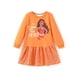 thumbnail image 1 of Vestido Disney Princess Moana para niña pequeña de 4 a 5 años, color naranja, 1 of 7