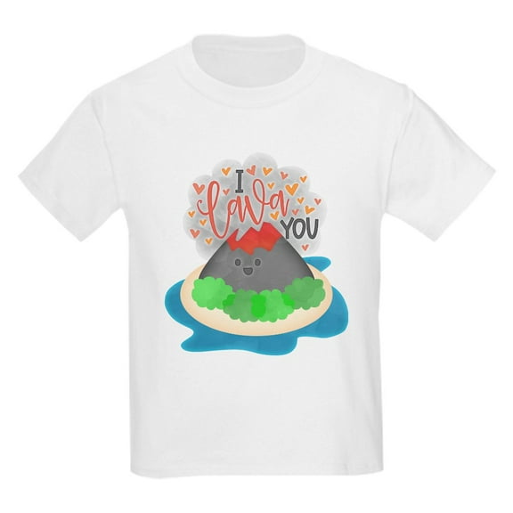 CafePress - I Lava You T Shirt - Light Classic Kids Graphic, Short Sleeve T-Shirt, Sizes XS-XL