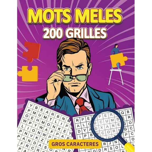 Mots Meles Gros Caracteres 200 Grilles, (Paperback)