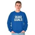 thumbnail image 5 of Quad Goals Weightlifting Barbell Sweatshirt for Men or Women Brisco Brands L, 5 of 6