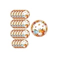 thumbnail image 2 of FastXmas 40Pcs Fall Paper Plates, 9 Inch Disposable Pumpkin Theme Plates Tableware for Autumn Thanksgiving Halloween Party Table Decoration, 2 of 6