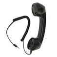 thumbnail image 3 of Retro Phone Handset, Handheld Cell Phone Receiver Radiation Proof Clear Sound With Mic For Smartphones Pink,Black,White,Red, 3 of 8